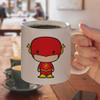 The Flash Cute Chibi Character Ceramic Coffee Mug, Novelty Gift Mugs for Coffee, Tea and Hot Drinks, 11oz, White view 4