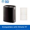 Fette Filter - 4 True HEPA Filters Compatible with 3M Filtrete F1 Replacement Filter for Purifier FAP-C01-F1,FAP-T02-F1, FAP-C01BA-G1, FAP-T02WA-G1, FAP-ST02W FAP-ST02N Compare to Part # FAPF-F1-A F1 view 4