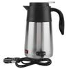 1300ml Car Truck Travel Electric Kettle Pot Heated Water Cup Stainless Steel Small Appliances 12V/24V (12V Car) view 1