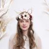 Cntqiang Vintage Creative Bridal Headpiece Gothic Tree Branches Deer Antlers Headband Cosplay Party Props Headpieces view 3