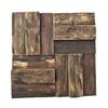 11 7/8"W x 11 7/8"H x 3/4"P Boca Boat Wood Mosaic Wall Tile, Natural Finish view 1