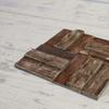 11 7/8"W x 11 7/8"H x 3/4"P Boca Boat Wood Mosaic Wall Tile, Natural Finish view 3