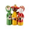 Alessi AGJ01 4 Uno, Due, TRE Re Magi - Design Nativity Scene Figurine, Hand Decorated Porcelain, Three Wise Men Characters view 1