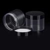 SATINIOR 24 Pieces Empty Clear Plastic Jars with Lids Round Storage Containers Wide-Mouth for Beauty Product Cosmetic Cream Lotion Liquid Butter Craft and Food (Black Lid, 2 oz) view 4