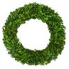 Boxwood Wreath X-Larger 22 inch Preserved Nature Boxwood Wreath Home Decor Stay Fresh for Years for Door Wall Window Party Dcor Spring Summer Fresh Green Wreath view 1