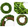 Boxwood Wreath X-Larger 22 inch Preserved Nature Boxwood Wreath Home Decor Stay Fresh for Years for Door Wall Window Party Dcor Spring Summer Fresh Green Wreath view 3