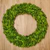 Boxwood Wreath X-Larger 22 inch Preserved Nature Boxwood Wreath Home Decor Stay Fresh for Years for Door Wall Window Party Dcor Spring Summer Fresh Green Wreath view 4