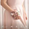 Ling's moment 6pcs Wedding Wrist Corsage Artificial Flowers, Girl/Mother Homecoming Prom Corsages Wristlet Dcor, etc. Dusty Rose Pink view 2