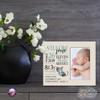 LifeSong Milestones Personalized Baby Birth Arrival Announcement - Newborn Stats Kitten Nursery Picture Frame Decor for Boys and Girls 8 x 10 Frame Holds 4 x 6 Photo (Ivory) view 2