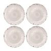 Supreme Housewares 4-Piece 6 Inch Melamine Dessert Plates Appetizer Dinner Plates Small Serving Plates Party Plates Round Plate for Dessert Snack Fruit Side Dishes (Crackle Cream) view 1