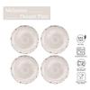 Supreme Housewares 4-Piece 6 Inch Melamine Dessert Plates Appetizer Dinner Plates Small Serving Plates Party Plates Round Plate for Dessert Snack Fruit Side Dishes (Crackle Cream) view 3