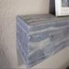 Gray Floating Shelves Mantel with Small Shelf Set view 3
