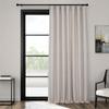 HPD Half Price Drapes - Faux Linen Curtains for Living Room (1 Panel) - 100W X 84L - Extra Wide Textured Room Darkening Curtains for Bedroom 84 Inches Long - Drapes for Home Decor, Birch view 1