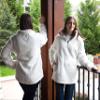 Pavilion Gift Company Love You Mom-XXLarge Women's Oversized Pull Over Quarter Zip Sherpa Sweatshirt, Cream view 4