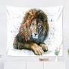 Suklly Suklly Male Lion Tapestry Bright Color Colour Tapestry 60 X 80 Inches for Home Dorm Picnic Mat Beach Towel view 2