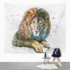 Suklly Suklly Male Lion Tapestry Bright Color Colour Tapestry 60 X 80 Inches for Home Dorm Picnic Mat Beach Towel view 3