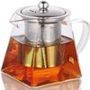 ALEECYN 11.8oz Glass Teapot with Infuser, Borosilicate Glass, 350ML, Clear, Stainless Steel, Dishwasher Safe view 1