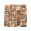 11 7/8"W x 11 7/8"H x 3/4"P Freeport Boat Wood Mosaic Wall Tile, Natural Finish view 1