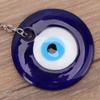 Blue Evil Eye, Turkish Blue Beads Amulet Delicate Blue Glass Ornament Home Protection Wall Hanging Decor for Lucky view 4