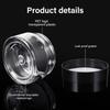SATINIOR 24 Pieces Empty Clear Plastic Jars with Lids Round Storage Containers Wide-Mouth for Beauty Product Cosmetic Cream Lotion Liquid Butter Craft and Food (Black Lid, 1 oz) view 3