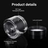 SATINIOR 24 Pieces Empty Clear Plastic Jars with Lids Round Storage Containers Wide-Mouth for Beauty Product Cosmetic Cream Lotion Liquid Butter Craft and Food (Black Lid, 4 oz) view 3