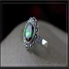 Bansriracha Green Stone Zircon Vintage Flower Design Real 925 Sterling Silver Jewelry Engagement Wedding Rings for Women (7) view 4