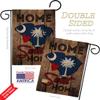 State South Carolina Home Sweet Garden Flag Set Wall Holder Regional USA American Territories Republic Country Particular Area Small Decorative Gift Yard House Banner Double-Sided Made In 13 X 18.5 view 3