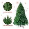 Goplus 6ft Unlit Artificial Christmas Tree, Premium Hinged Fir Tree, Easy Assembly with Metal Stand, Xmas Dcor for Indoor and Outdoor view 4