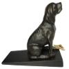 Lulu Decor Cast Iron Heavy Duty 6 lbs 8 oz Dog Door Stopper with Base, Measures 7" H, 3.5" W and 8.25" L, Cute, Good Looking Dog view 1