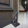 Lulu Decor Cast Iron Heavy Duty 6 lbs 8 oz Dog Door Stopper with Base, Measures 7" H, 3.5" W and 8.25" L, Cute, Good Looking Dog view 2