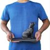 Lulu Decor Cast Iron Heavy Duty 6 lbs 8 oz Dog Door Stopper with Base, Measures 7" H, 3.5" W and 8.25" L, Cute, Good Looking Dog view 3
