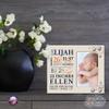 LifeSong Milestones Personalized Baby Birth Arrival Announcement - Newborn Stats Sports Nursery Picture Frame Decor for Boys and Girls 8 x 10 Frame Holds 4 x 6 Photo (Ivory) view 4