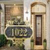 Personalized Cast Address Plaque Custom House Number Sign Door Room Wall Mounted Acrylic Plate for Home Office Hotel Apartment Yard Or Mailbox (1-6 Character) - 9.1x5.9 inch view 4