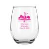 24 Pack 19th Hole Fuchsia Stemless 9 oz Wine Glass view 1