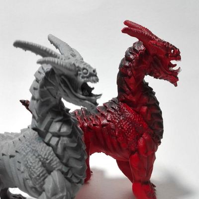 HERO Creations - Drake RPG - Dungeon and Dragons - DND - Pathfinder - Lord of The Ring - Figurine Miniature (Gray/Unpainted)