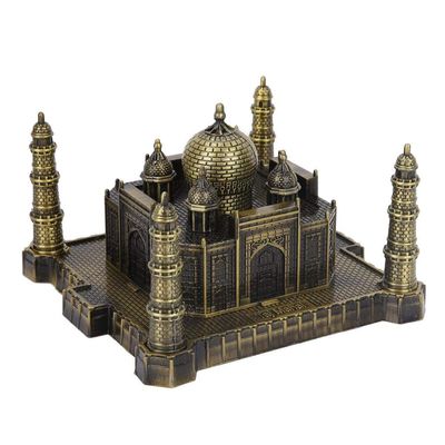 Hztyyier World Landmark Building Model, Metal Art Sculpture Decor, Collectible Miniature for Office Home Display