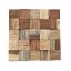 11 7/8"W x 11 7/8"H x 1/2"P Heritage Boat Wood Mosaic Wall Tile, Natural Finish view 1
