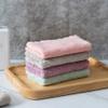 lRICE-home Household Kitchen Double Sided Strong Absorbent Anti Oil Cleaning Dish Cloth Towel - Random Color 5pcs view 4