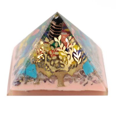 Ancient Wisdom Lrg Organite Pyramid 70mm - Treeearth base