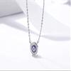 Bansriracha 925 Sterling Silver Lucky Blue Eye Clear CZ Samsara Pendant Necklace Women Luxury Sterling Silver Jewelry CQN165 view 1