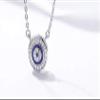 Bansriracha 925 Sterling Silver Lucky Blue Eye Clear CZ Samsara Pendant Necklace Women Luxury Sterling Silver Jewelry CQN165 view 2