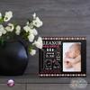 LifeSong Milestones Personalized Baby Birth Arrival Announcement - Newborn Stats Tribal Nursery Picture Frame Decor for Boys and Girls 8 x 10 Frame Holds 4 x 6 Photo (Black) view 2