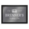 Lifetime Creations Personalized Whiskey Barrel Bar Mirror - Custom Engraved Home Bar Decor - Framed Reflective Glass - 27" x 39" - Made in USA view 1