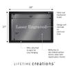 Lifetime Creations Personalized Whiskey Barrel Bar Mirror - Custom Engraved Home Bar Decor - Framed Reflective Glass - 27" x 39" - Made in USA view 3