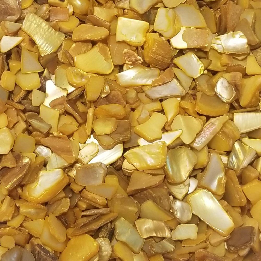 BeachWalk Small Natural Crushed Shells - for Weddings, Vase Filler, Home Dcor, and Crafts (32 oz (2 lb), Holiday Pearl)