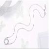 Bansriracha 100% 925 Sterling Silver Gypsophila Necklaces Pendant Long Chain 45 cm Adjustable Circle Necklace for Women Jewelry CTN028 view 1