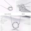 Bansriracha 100% 925 Sterling Silver Gypsophila Necklaces Pendant Long Chain 45 cm Adjustable Circle Necklace for Women Jewelry CTN028 view 2