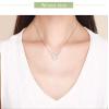 Bansriracha 100% 925 Sterling Silver Gypsophila Necklaces Pendant Long Chain 45 cm Adjustable Circle Necklace for Women Jewelry CTN028 view 3
