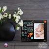 LifeSong Milestones Personalized Baby Birth Arrival Announcement - Newborn Stats Space Nursery Picture Frame Decor for Boys and Girls 8 x 10 Frame Holds 4 x 6 Photo (Black) view 2