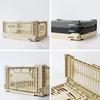Slower SLW164 Storage Case, Folding Container Box, Stacking, Storage Box, Olive, Size L view 3